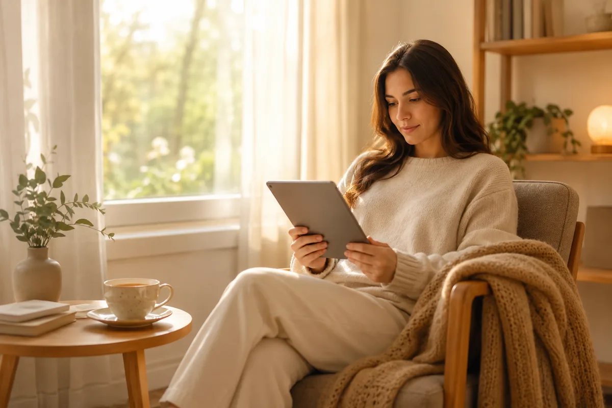 Woman researching IVF treatment options